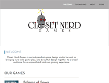 Tablet Screenshot of closetnerdgames.com